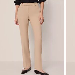 Ann Taylor Sophia Straight Leg Tan Pants